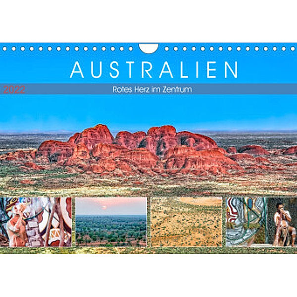 Australien - Rotes Herz im Zentrum (Wandkalender 2022 DIN A4 quer), Dieter Meyer