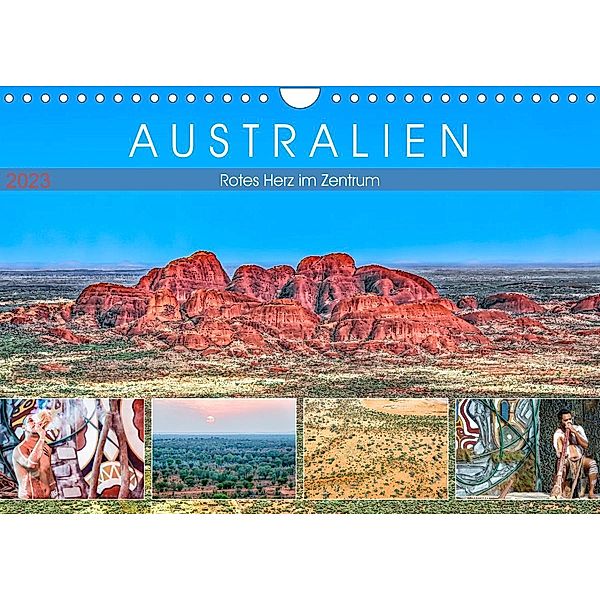 Australien - Rotes Herz im Zentrum (Wandkalender 2023 DIN A4 quer), Dieter Meyer