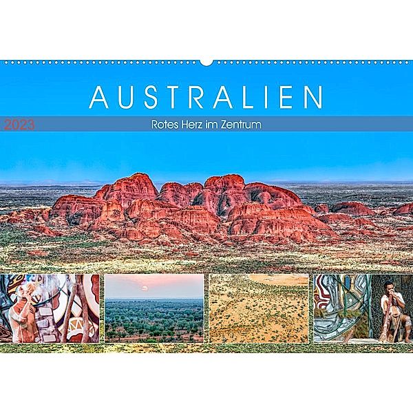 Australien - Rotes Herz im Zentrum (Wandkalender 2023 DIN A2 quer), Dieter Meyer