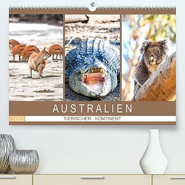 Australien, tierischer Kontinent (Premium, hochwertiger DIN A2 Wandkalender 2023, Kunstdruck in Hochglanz), Robert Styppa
