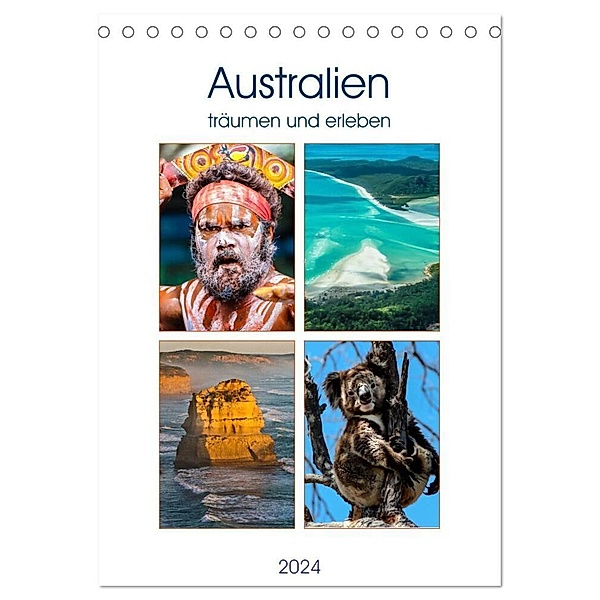 Australien träumen und erleben (Tischkalender 2024 DIN A5 hoch), CALVENDO Monatskalender, Anke Fietzek