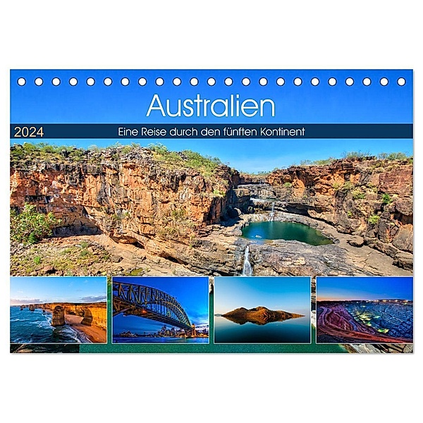 Australien - Travel The Gravel (Tischkalender 2024 DIN A5 quer), CALVENDO Monatskalender, Martin Sandrock