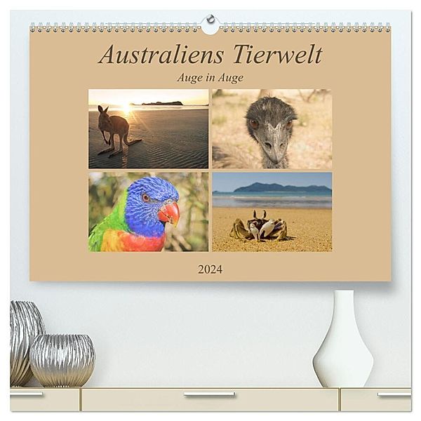 Australiens Tierwelt - Auge in Auge (hochwertiger Premium Wandkalender 2024 DIN A2 quer), Kunstdruck in Hochglanz, Martin Wasilewski