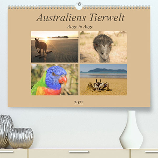 Australiens Tierwelt - Auge in Auge (Premium, hochwertiger DIN A2 Wandkalender 2022, Kunstdruck in Hochglanz), Martin Wasilewski
