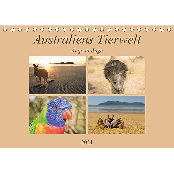 Australiens Tierwelt - Auge in Auge (Tischkalender 2021 DIN A5 quer), Martin Wasilewski