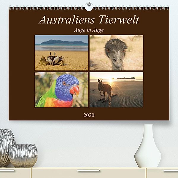Australiens Tierwelt - Auge in AugeAT-Version(Premium, hochwertiger DIN A2 Wandkalender 2020, Kunstdruck in Hochglanz), Martin Wasilewski