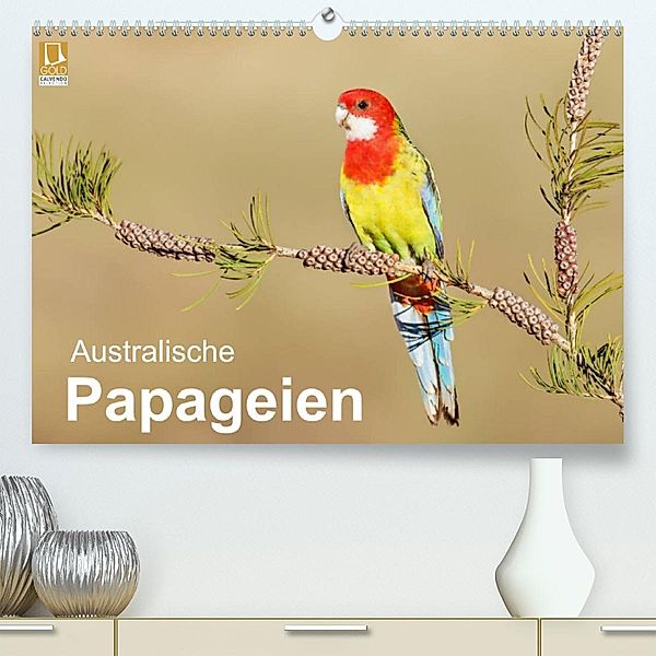 Australische Papageien (Premium, hochwertiger DIN A2 Wandkalender 2023, Kunstdruck in Hochglanz), BIA - birdimagency