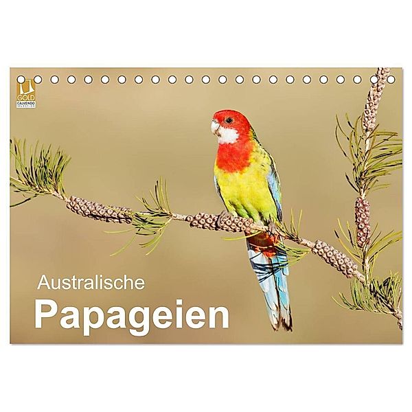 Australische Papageien (Tischkalender 2024 DIN A5 quer), CALVENDO Monatskalender, BIA - birdimagency