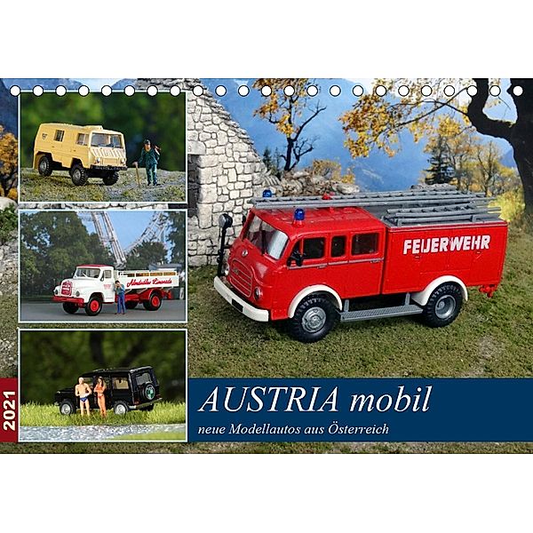 Austria mobil (Tischkalender 2021 DIN A5 quer), Klaus-Peter Huschka
