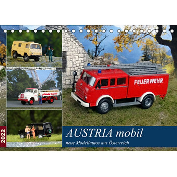 Austria mobil (Tischkalender 2022 DIN A5 quer), Klaus-Peter Huschka