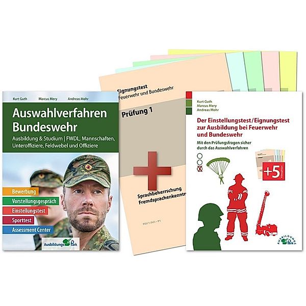 Auswahlverfahren und Einstellungstest Bundeswehr - alles in einem Paket, Kurt Guth, Marcus Mery, Andreas Mohr