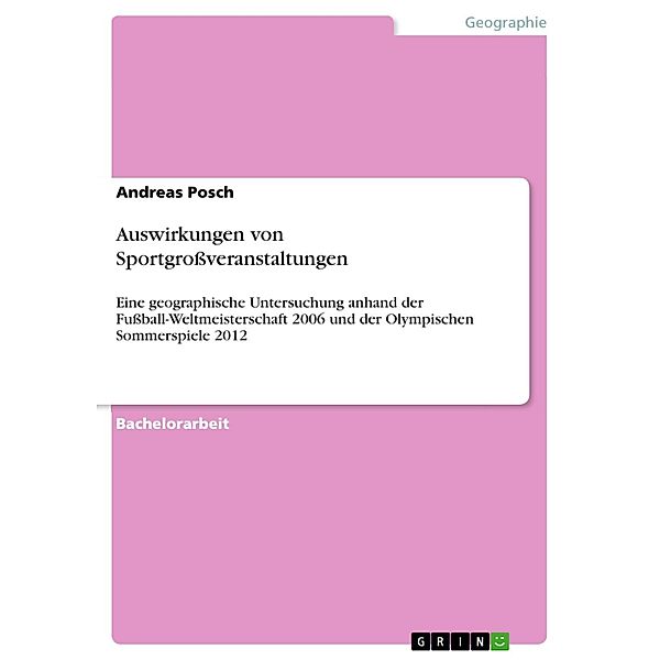 Auswirkungen von Sportgrossveranstaltungen, Andreas Posch