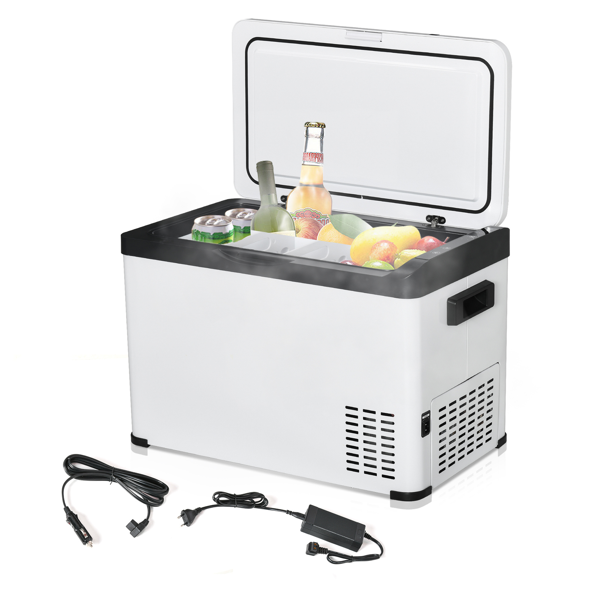 Auto-Kühlschrank mit LCD-Panel weiß Farbe: weiß online kaufen - Orbisana