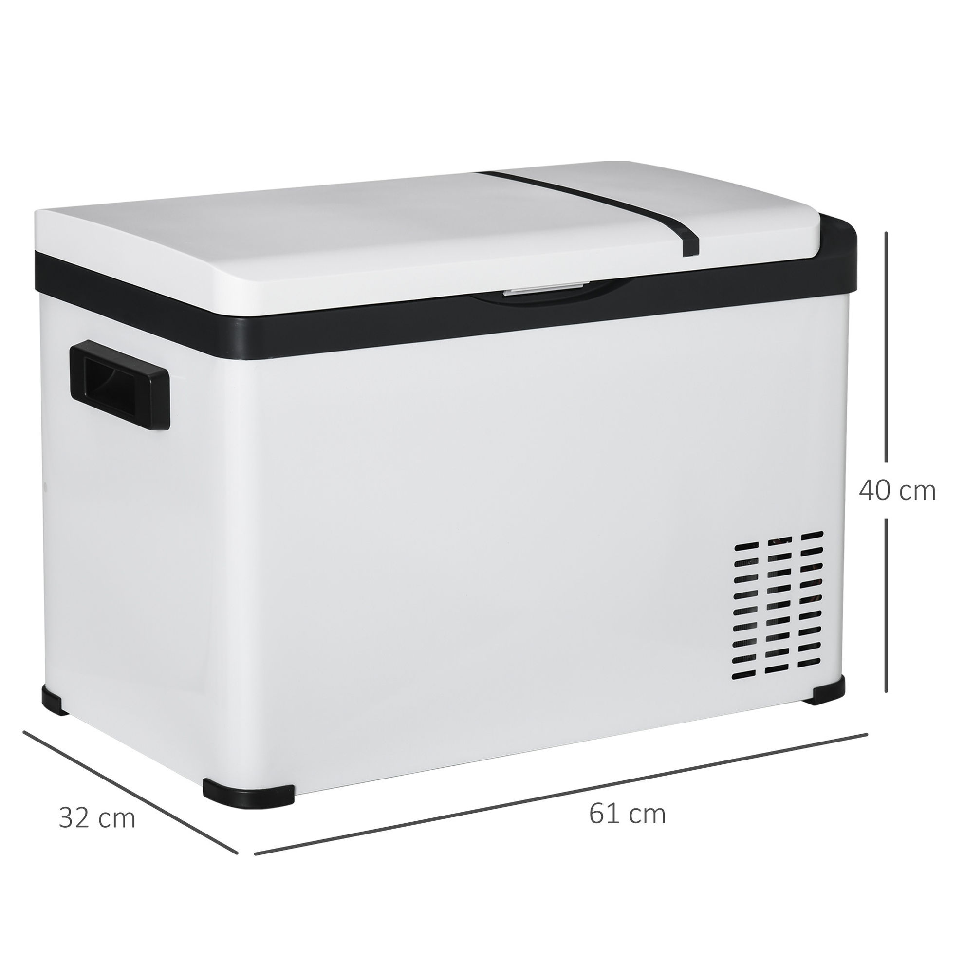 Auto-Kühlschrank mit LCD-Panel weiß Farbe: weiß online kaufen