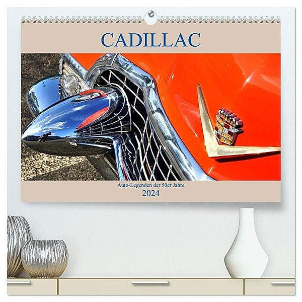 Auto Legenden CADILLAC (hochwertiger Premium Wandkalender 2024 DIN A2 quer), Kunstdruck in Hochglanz, Henning von Löwis of Menar