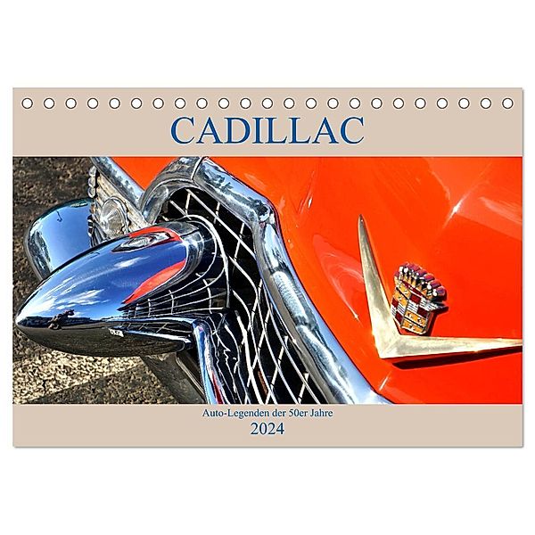 Auto Legenden CADILLAC (Tischkalender 2024 DIN A5 quer), CALVENDO Monatskalender, Henning von Löwis of Menar