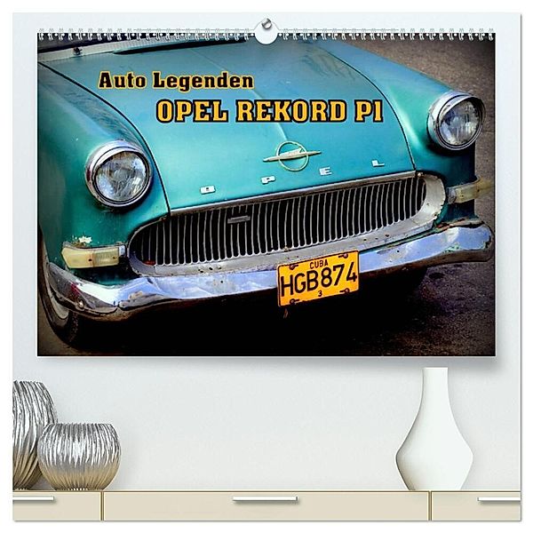 Auto Legenden OPEL REKORD P1 (hochwertiger Premium Wandkalender 2024 DIN A2 quer), Kunstdruck in Hochglanz, Henning von Löwis of Menar