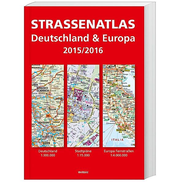 Autoatlas Deutschland/Alpenländer/Europa 2015/2016