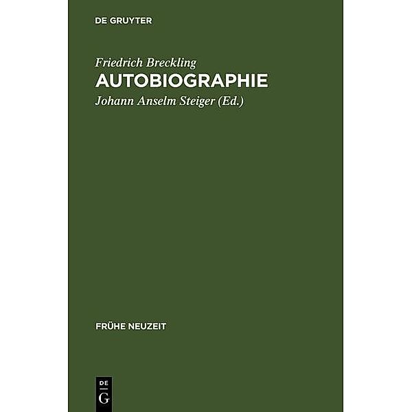 Autobiographie / Frühe Neuzeit Bd.109, Friedrich Breckling
