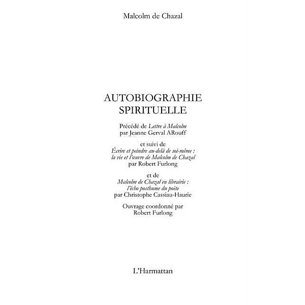 Autobiographie spirituelle / Hors-collection, Alain Streck