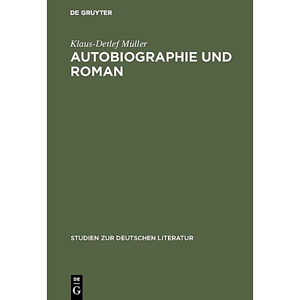 Autobiographie und Roman, Klaus-Detlef Müller