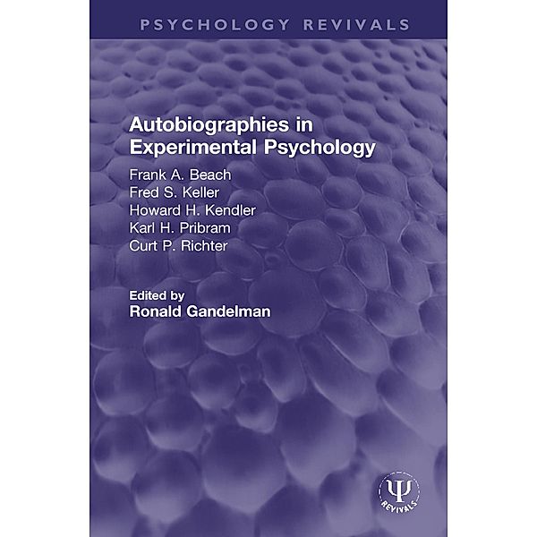 Autobiographies in Experimental Psychology