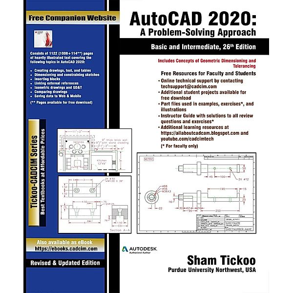 AutoCAD 2020: A Problem - Solving Approach, Basic and Intermediate, 26th Edition, Sham Tickoo