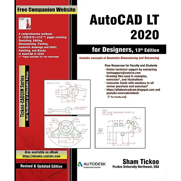 AutoCAD LT 2020 for Designers, 13th Edition, Sham Tickoo