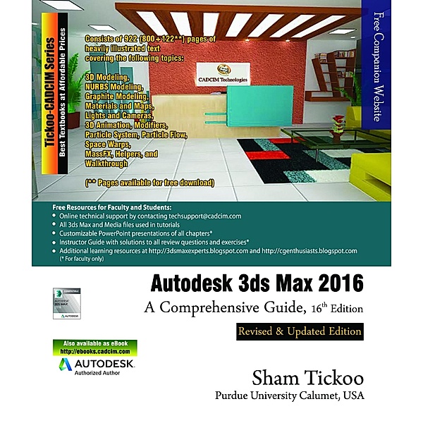 Autodesk 3ds Max 2016: A Comprehensive Guide, Sham Tickoo