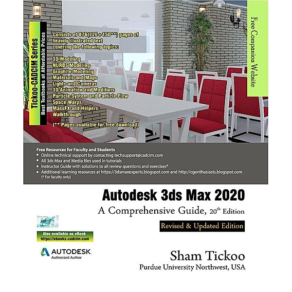 Autodesk 3ds Max 2020: A Comprehensive Guide, 20th Edition, Sham Tickoo