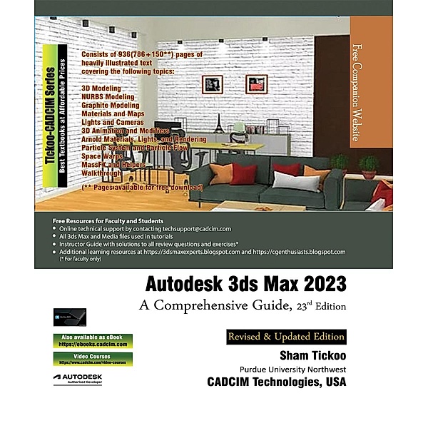 Autodesk 3ds Max 2023: A Comprehensive Guide, 23rd Edition, Sham Tickoo