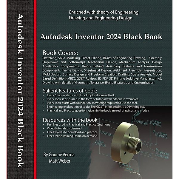 Autodesk Inventor 2024 Black Book, Gaurav Verma