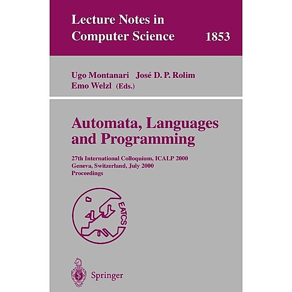 Automata, Languages and Programming