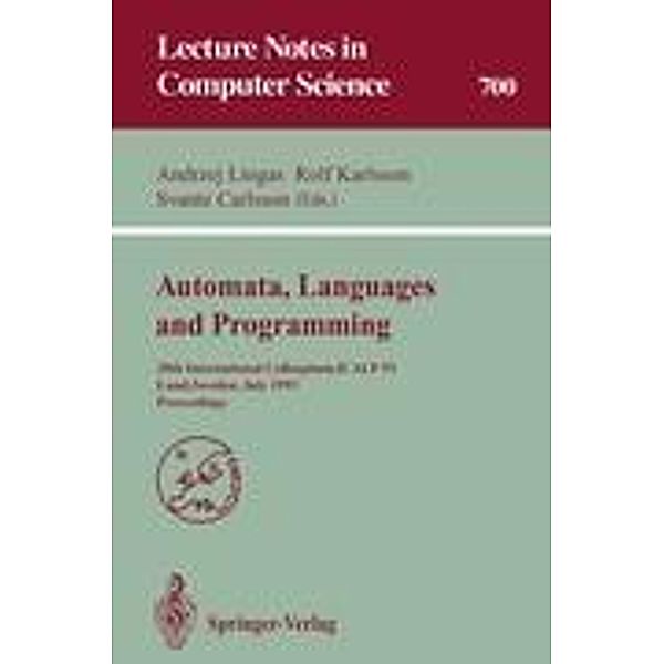 Automata, Languages and Programming