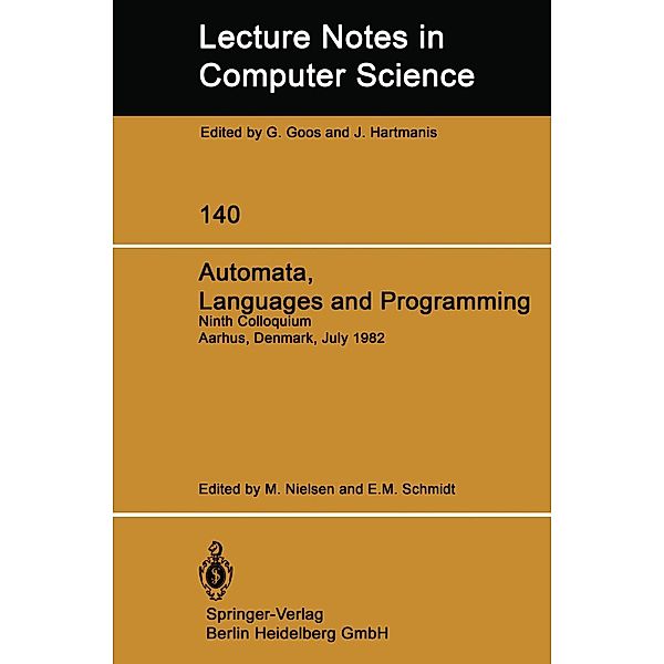 Automata, Languages and Programming / Lecture Notes in Computer Science Bd.140