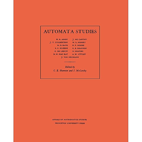 Automata Studies. (AM-34), Volume 34 / Annals of Mathematics Studies