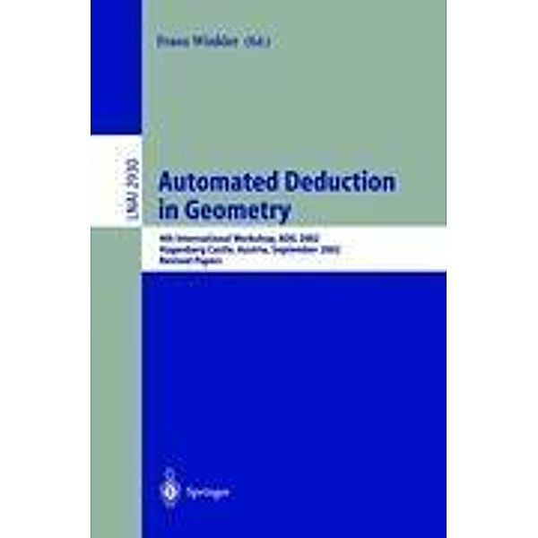 Automated Deduction in Geometry