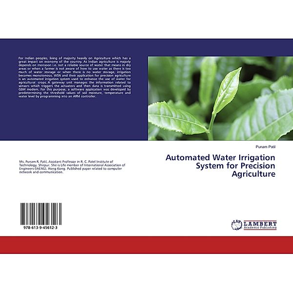 Automated Water Irrigation System for Precision Agriculture, Punam Patil