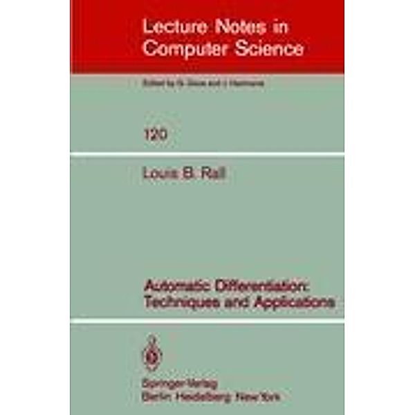 Automatic Differentiation, L. B. Rall