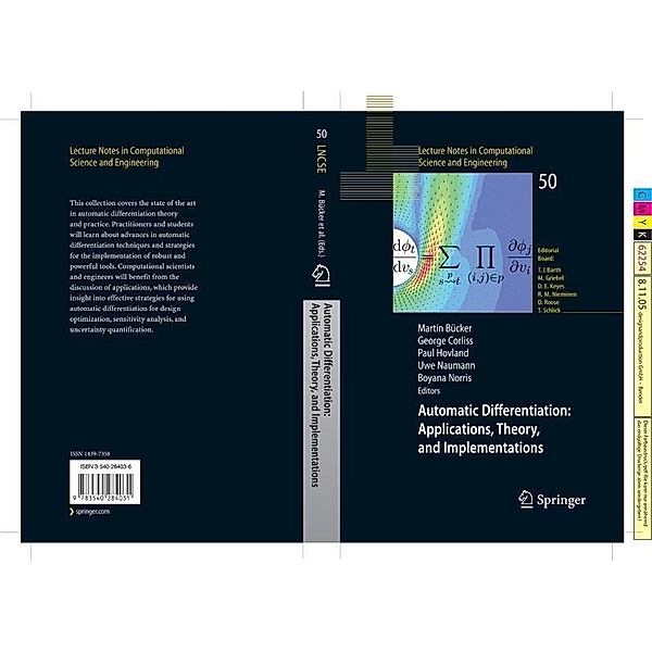 Automatic Differentiation: Applications, Theory, and Implementations / Lecture Notes in Computational Science and Engineering Bd.50
