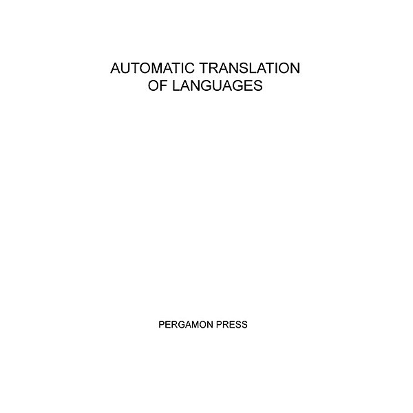 Automatic Translation of Languages, Aldo Ghizzetti