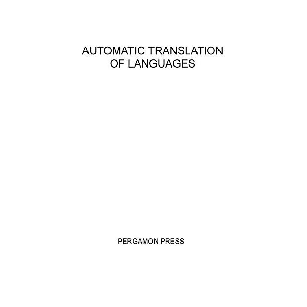 Automatic Translation of Languages, Aldo Ghizzetti