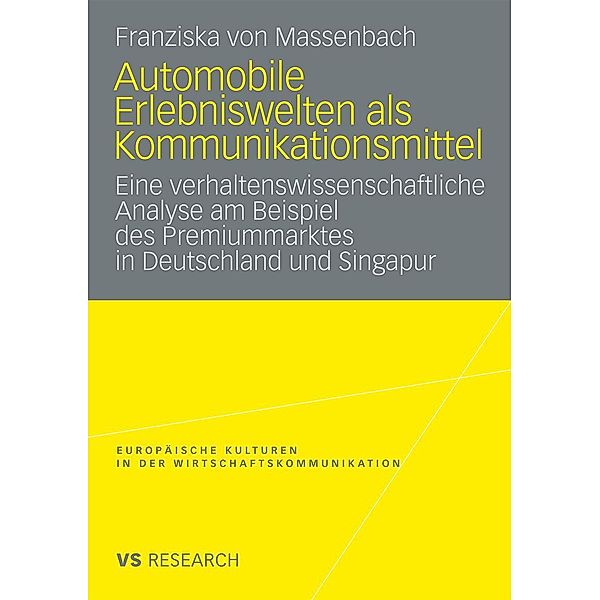 Automobile Erlebniswelten als Kommunikationsmittel / Europäische Kulturen in der Wirtschaftskommunikation, Franziska Massenbach