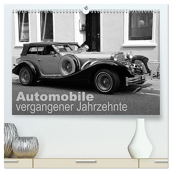 Automobile vergangener Jahrzehnte (hochwertiger Premium Wandkalender 2025 DIN A2 quer), Kunstdruck in Hochglanz, Calvendo, Anja Bagunk