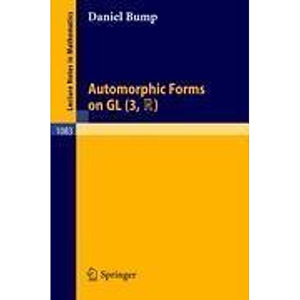 Automorphic Forms on GL (3,TR), D. Bump
