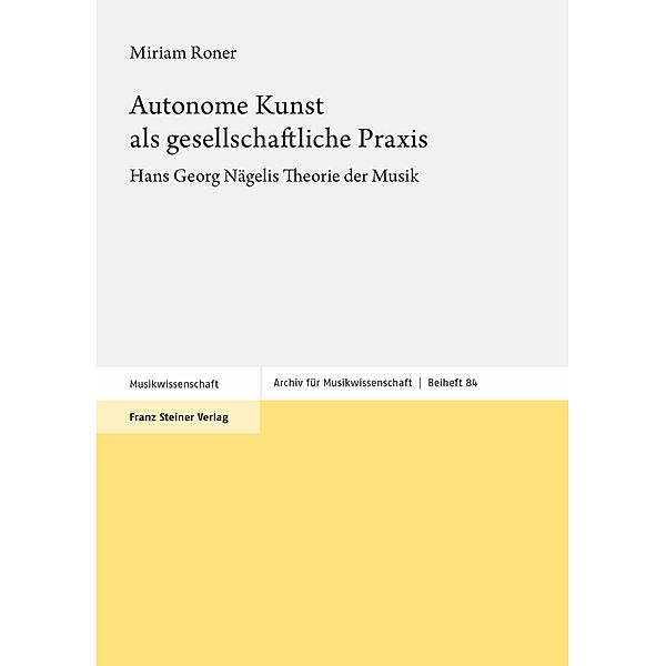 Autonome Kunst als gesellschaftliche Praxis, Miriam Roner