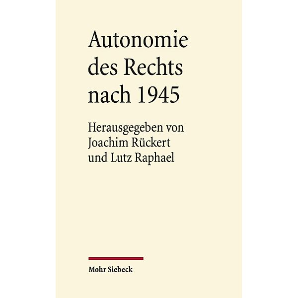 Autonomie des Rechts nach 1945