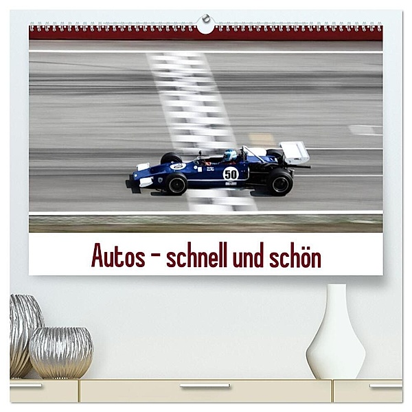 Autos - schnell und schön (hochwertiger Premium Wandkalender 2025 DIN A2 quer), Kunstdruck in Hochglanz, Calvendo, Michael Reiß