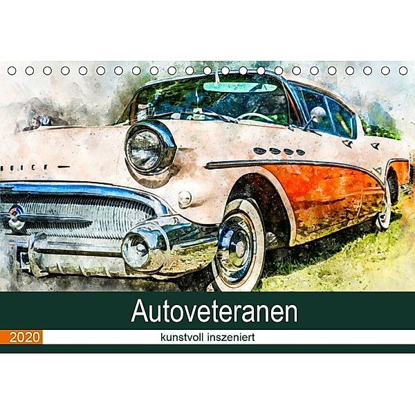 Autoveteranen - kunstvoll inszeniert (Tischkalender 2020 DIN A5 quer), Sonja Teßen, André Teßen