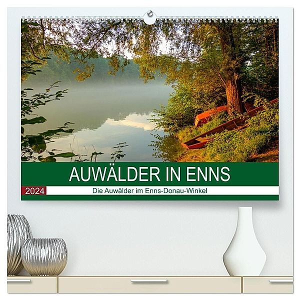 Auwälder bei Enns (hochwertiger Premium Wandkalender 2024 DIN A2 quer), Kunstdruck in Hochglanz, Wolfgang Simlinger